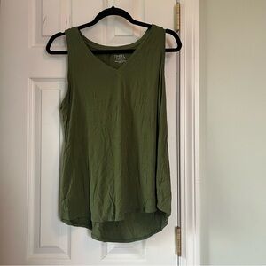 Time and Tru Forest Green Tank Top